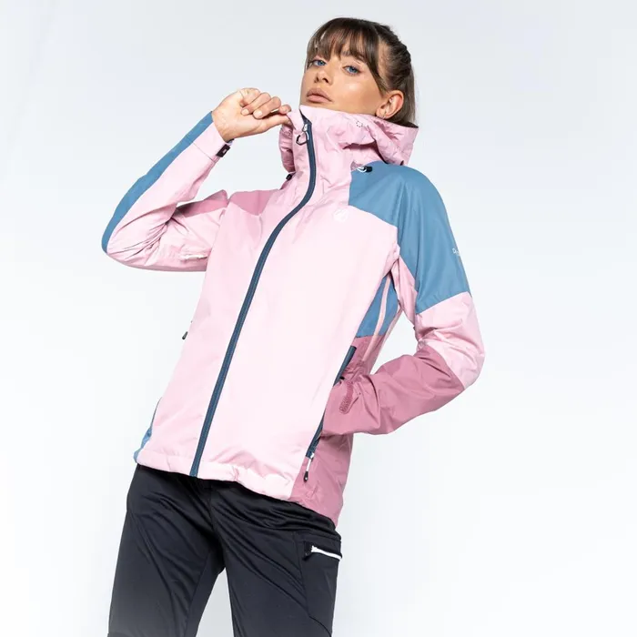 Dare 2b Lightweight Jackets Checkpoint III Recycled Waterproof Jacket Powder Pink Mesa Rose 8211 Women