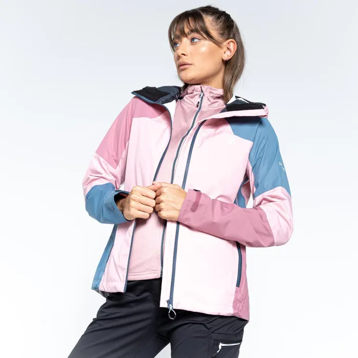 Dare 2b Lightweight Jackets Checkpoint III Recycled Waterproof Jacket Powder Pink Mesa Rose 8211 Women