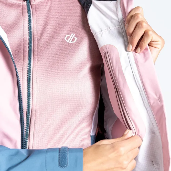 Dare 2b Lightweight Jackets Checkpoint III Recycled Waterproof Jacket Powder Pink Mesa Rose 8211 Women