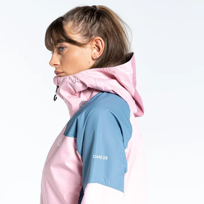 Dare 2b Lightweight Jackets Checkpoint III Recycled Waterproof Jacket Powder Pink Mesa Rose 8211 Women