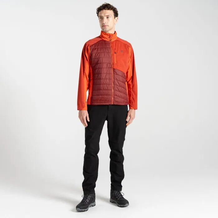 Dare 2b Lightweight Jackets Mountaineer Hybrid Jacket Tuscan Syrah Red 8211 Men