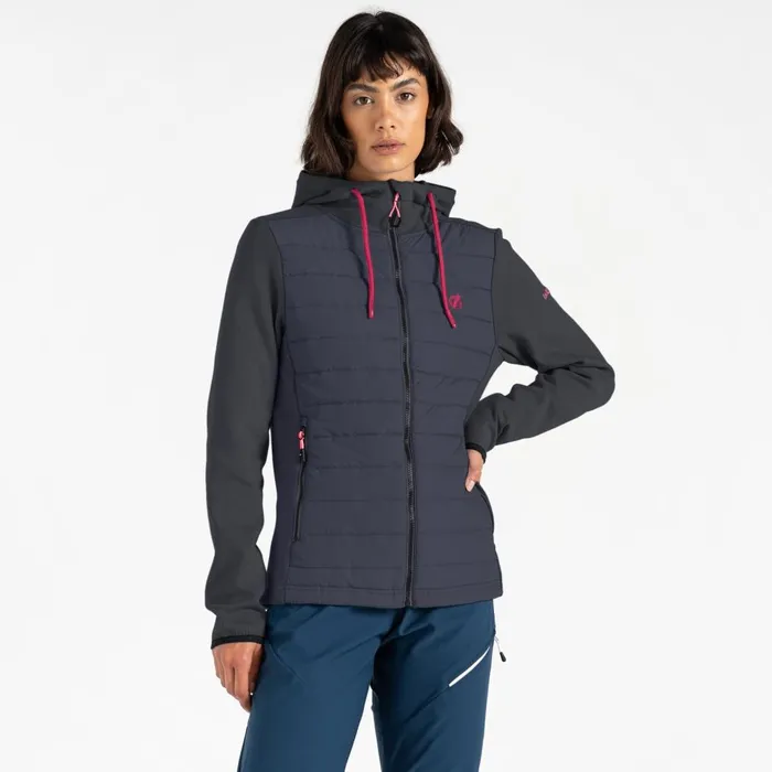 Dare 2b Lightweight Jackets Notion Hybrid Hybrid Jacket Charcoal Grey Marl 8211 Women
