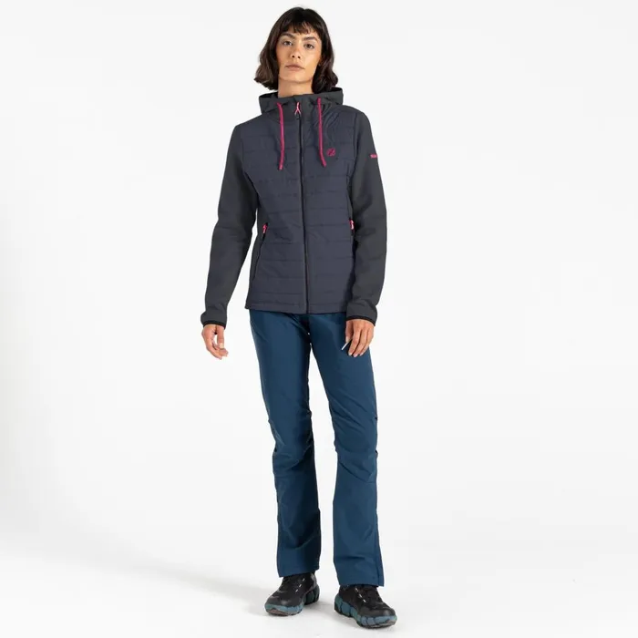 Dare 2b Lightweight Jackets Notion Hybrid Hybrid Jacket Charcoal Grey Marl 8211 Women