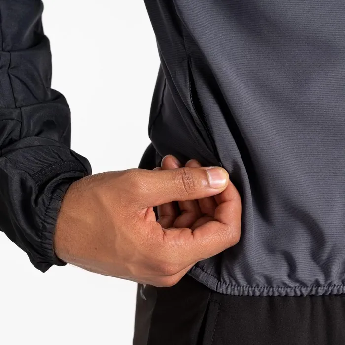 Dare 2b Lightweight Jackets Oxidate Lightweight Windshell Jacket Black Ebony Grey 8211 Men