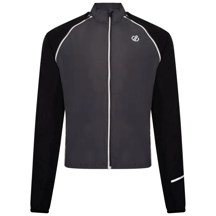 Dare 2b Lightweight Jackets Oxidate Lightweight Windshell Jacket Black Ebony Grey 8211 Men
