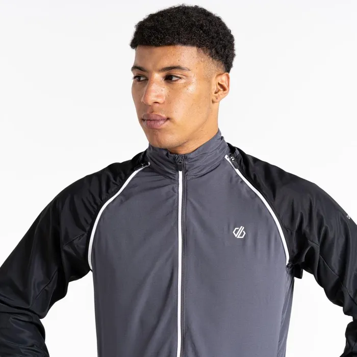 Dare 2b Lightweight Jackets Oxidate Lightweight Windshell Jacket Black Ebony Grey 8211 Men