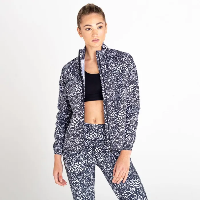 Dare 2b Lightweight Jackets Resilient II Lightweight Windshell Black White Dot Print 8211 Women Dare 2b Lightweight Jackets Resilient II Lightweight Windshell Black White Dot Print 8211 Women