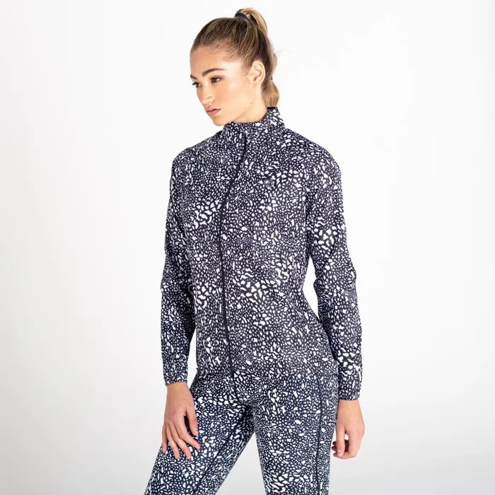 Dare 2b Lightweight Jackets Resilient II Lightweight Windshell Black White Dot Print 8211 Women
