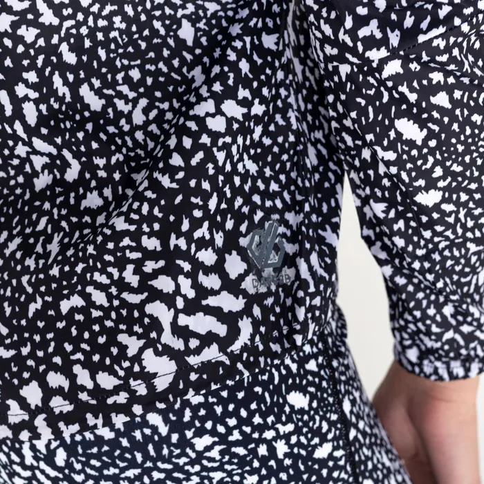 Dare 2b Lightweight Jackets Resilient II Lightweight Windshell Black White Dot Print 8211 Women