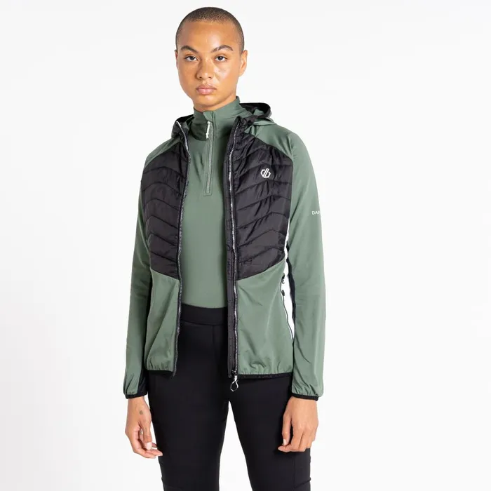 Dare 2b Midlayers Surmount II Recycled Wool Hybrid Jacket Duck Green 8211 Women