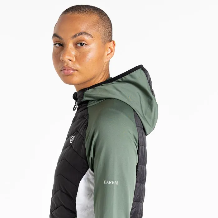 Dare 2b Midlayers Surmount II Recycled Wool Hybrid Jacket Duck Green 8211 Women