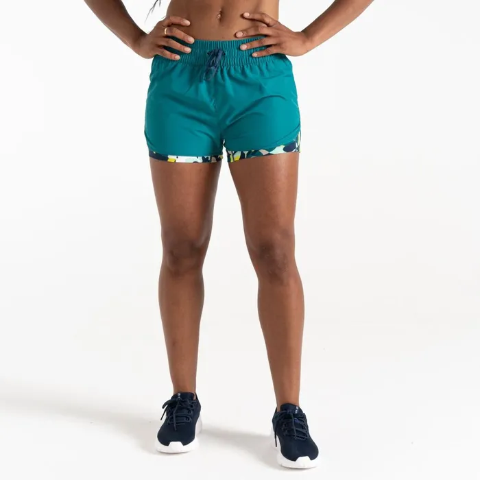 Dare 2b Shorts Sprint Up 2in1 Shorts Kayaking Blue Petal Print 8211 Women