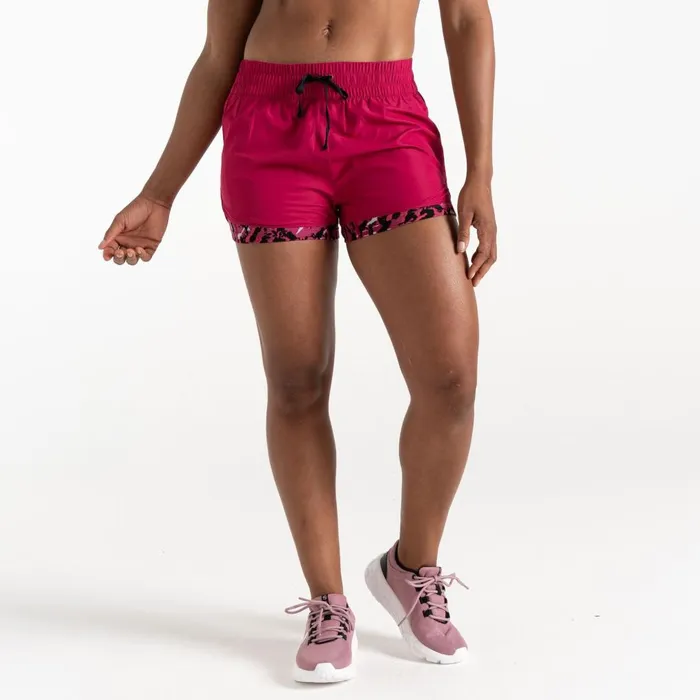 Dare 2b Shorts Sprint Up 2in1 Shorts Pink Wave Zebra Print 8211 Women
