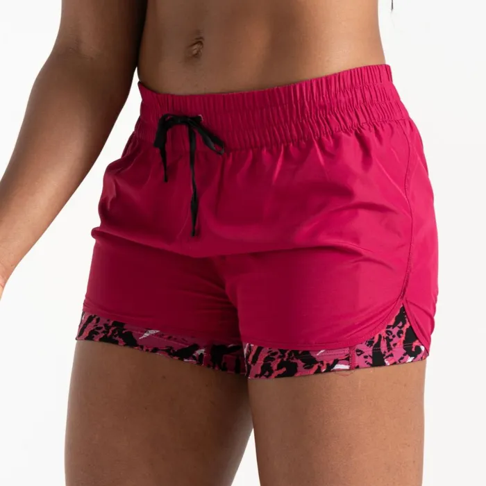 Dare 2b Shorts Sprint Up 2in1 Shorts Pink Wave Zebra Print 8211 Women