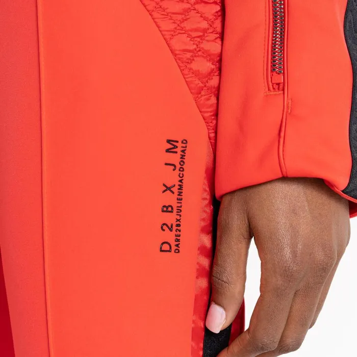 Dare 2b Ski Jacket Julien Macdonald 8211 Supremacy Snowsuit Volcanic Red 8211 Women