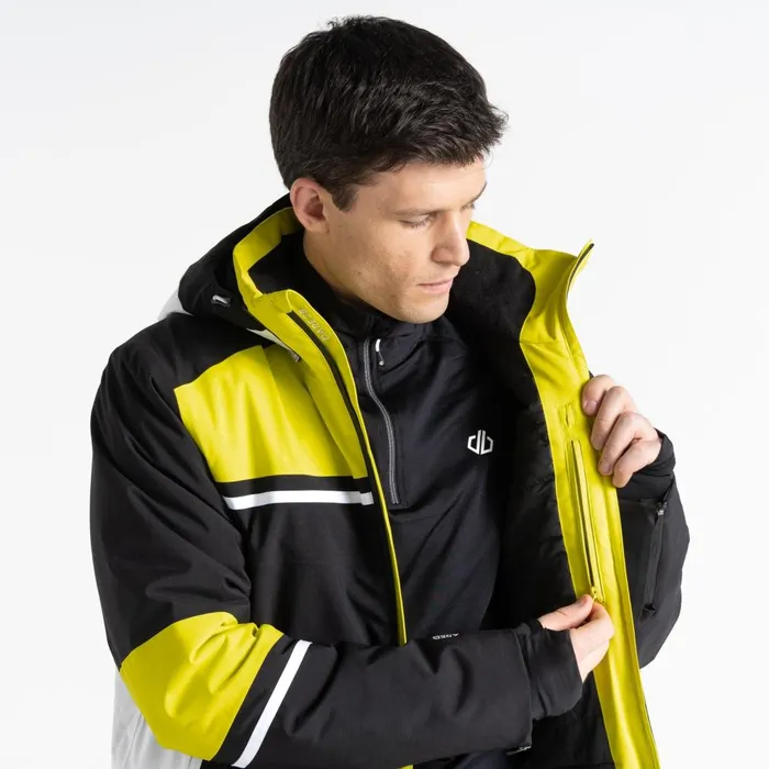 Dare 2b Ski Jackets Amplitude Ski Jacket Neon Spring Black 8211 Men