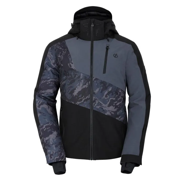 Dare 2b Ski Jackets Baseplate II Ski Jacket Black Grey 8211 Men