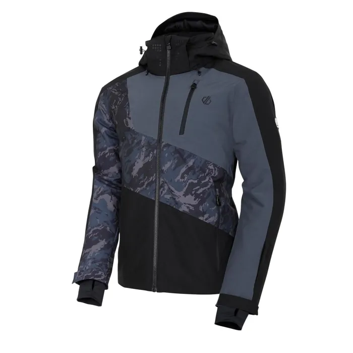 Dare 2b Ski Jackets Baseplate II Ski Jacket Black Grey 8211 Men
