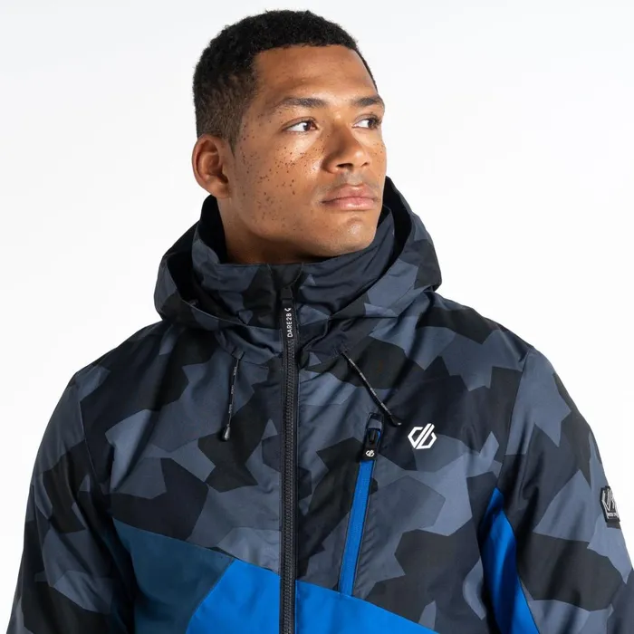 Dare 2b Ski Jackets Baseplate Ski Jacket Blue Black Geo 8211 Men