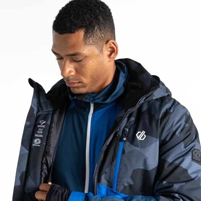 Dare 2b Ski Jackets Baseplate Ski Jacket Blue Black Geo 8211 Men