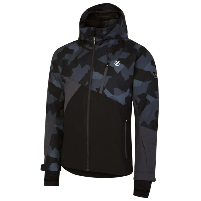 Dare 2b Ski Jackets Baseplate Ski Jacket Grey Black Geo 8211 Men