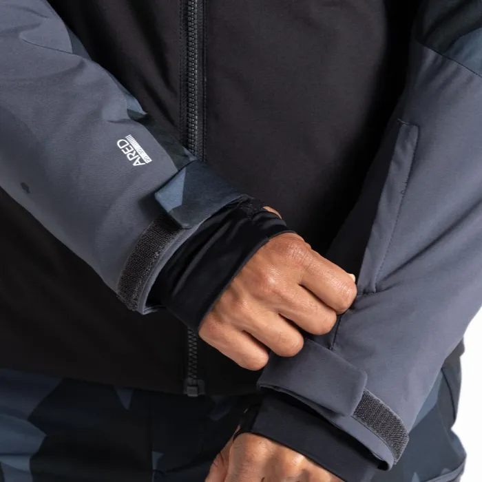 Dare 2b Ski Jackets Baseplate Ski Jacket Grey Black Geo 8211 Men