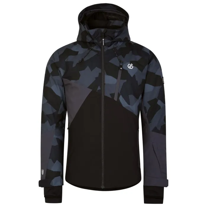 Dare 2b Ski Jackets Baseplate Ski Jacket Grey Black Geo 8211 Men