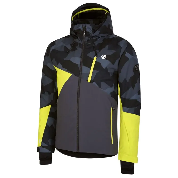 Dare 2b Ski Jackets Baseplate Ski Jacket Yellow Black Geo 8211 Men