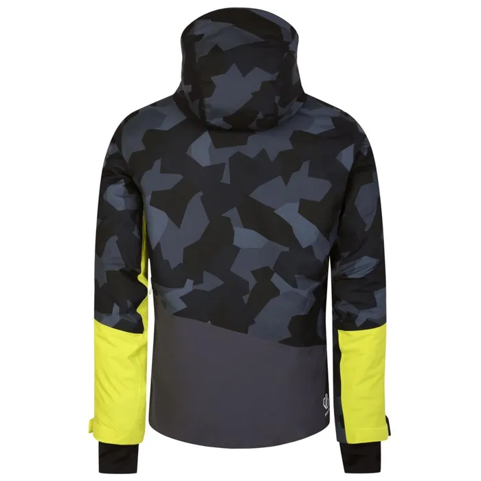 Dare 2b Ski Jackets Baseplate Ski Jacket Yellow Black Geo 8211 Men