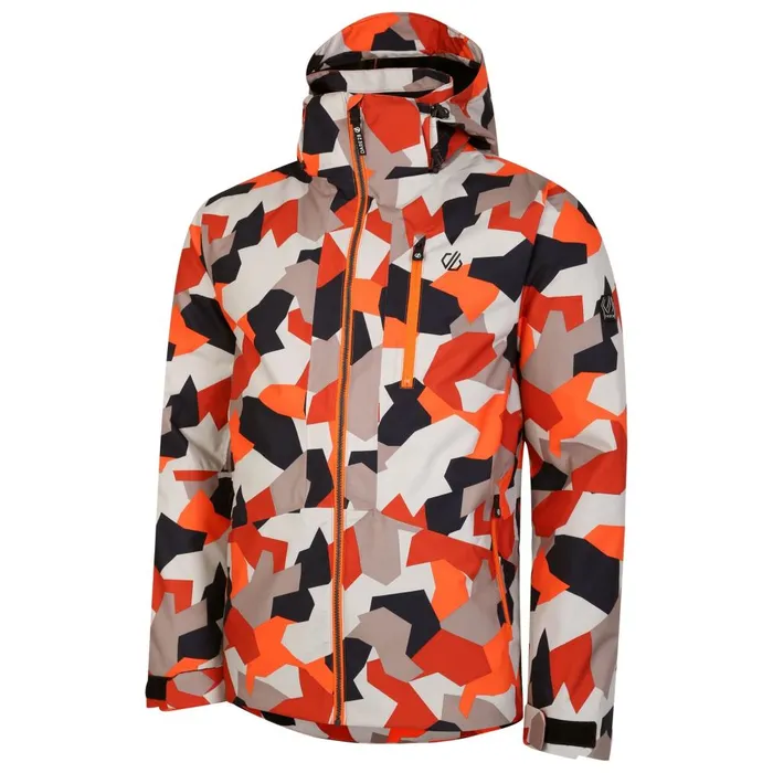Dare 2b Ski Jackets Edge Ski Jacket Puffins Orange Geo 8211 Men