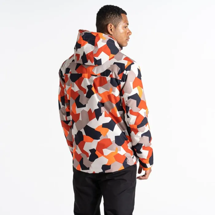 Dare 2b Ski Jackets Edge Ski Jacket Puffins Orange Geo 8211 Men