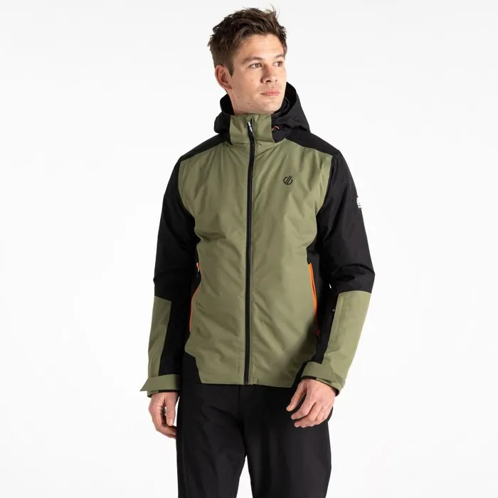 Dare 2b Ski Jackets Precision II Ski Jacket Black Olivine Green 8211 Men