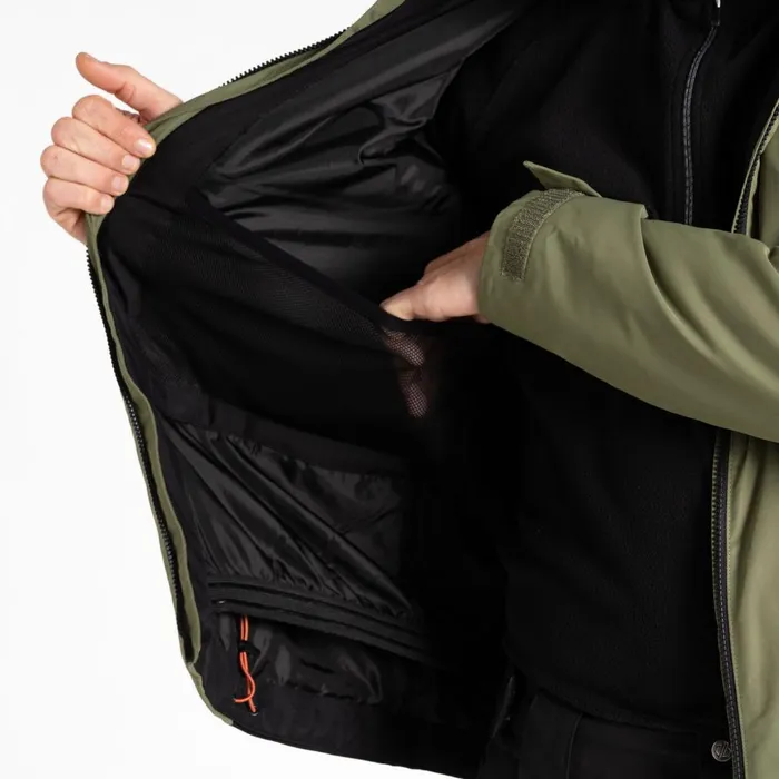 Dare 2b Ski Jackets Precision II Ski Jacket Black Olivine Green 8211 Men