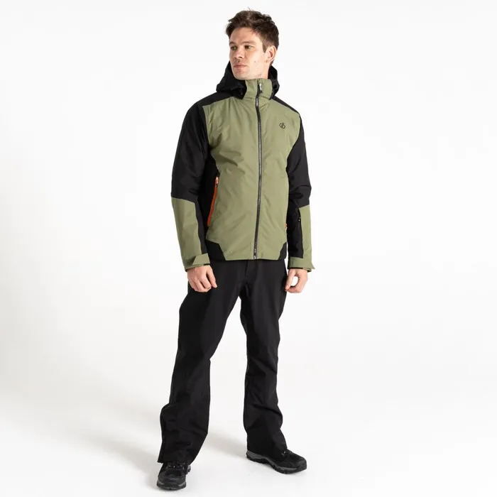 Dare 2b Ski Jackets Precision II Ski Jacket Black Olivine Green 8211 Men