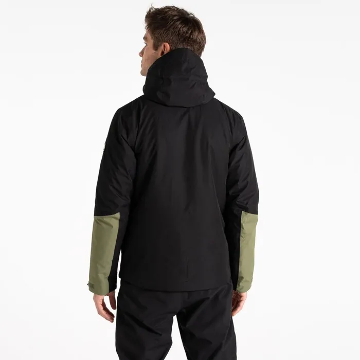 Dare 2b Ski Jackets Precision II Ski Jacket Black Olivine Green 8211 Men