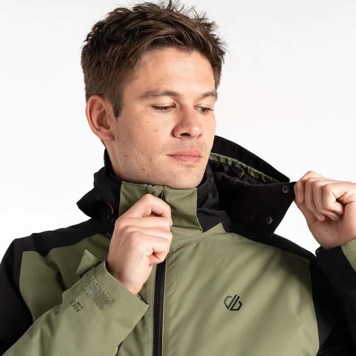 Dare 2b Ski Jackets Precision II Ski Jacket Black Olivine Green 8211 Men