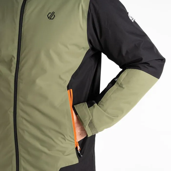 Dare 2b Ski Jackets Precision II Ski Jacket Black Olivine Green 8211 Men