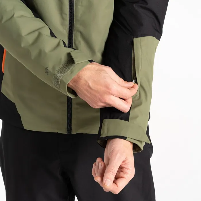 Dare 2b Ski Jackets Precision II Ski Jacket Black Olivine Green 8211 Men