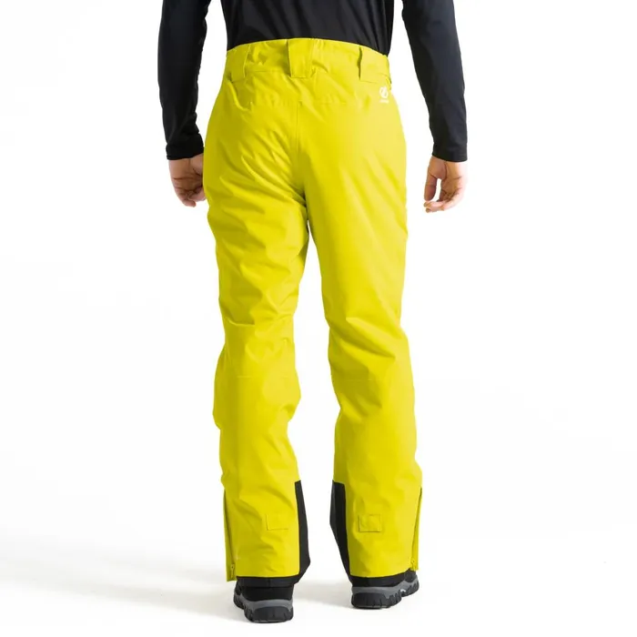 Dare 2b Ski Trousers and Salopettes Achieve II Recycled Ski Pants Neon Spring Yellow 8211 Men