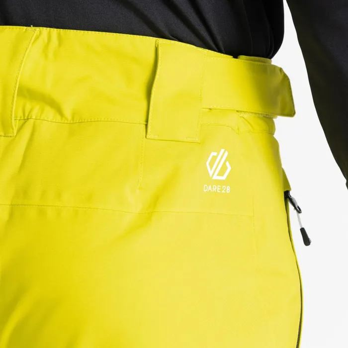 Dare 2b Ski Trousers and Salopettes Achieve II Recycled Ski Pants Neon Spring Yellow 8211 Men