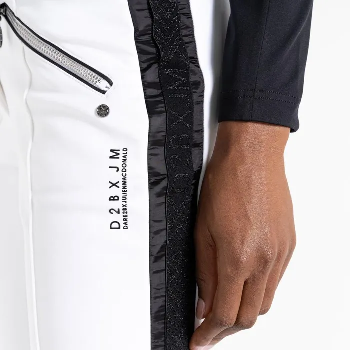 Dare 2b Ski Trousers and Salopettes Julien Macdonald 8211 Regulation Ski Trousers White 8211 Women