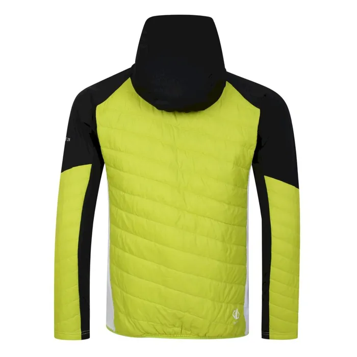 Dare 2b Softshell Jackets Gendarme Wool Padded Hybrid Jacket Black Green Algae 8211 Men