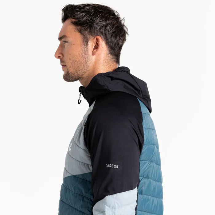 Dare 2b Softshell Jackets Gendarme Wool Padded Hybrid Jacket Slate Grey 8211 Men
