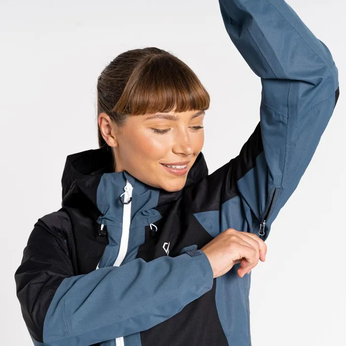 Dare 2b Waterproof Jackets Assuring Waterproof Jacket Orion Grey Black 8211 Women