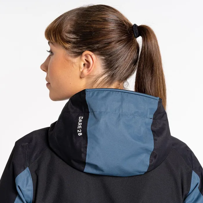 Dare 2b Waterproof Jackets Assuring Waterproof Jacket Orion Grey Black 8211 Women