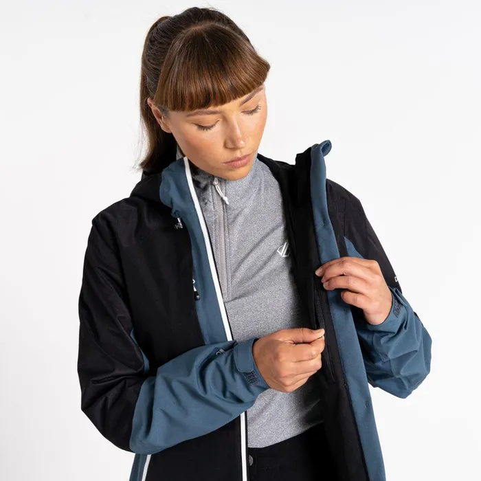 Dare 2b Waterproof Jackets Assuring Waterproof Jacket Orion Grey Black 8211 Women