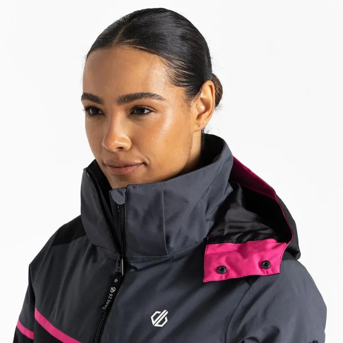 Dare 2b Waterproof Jackets Carving Ski Jacket Black Ebony Grey 8211 Women