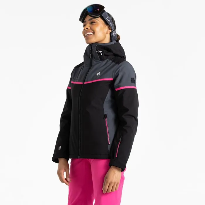 Dare 2b Waterproof Jackets Carving Ski Jacket Black Ebony Grey 8211 Women