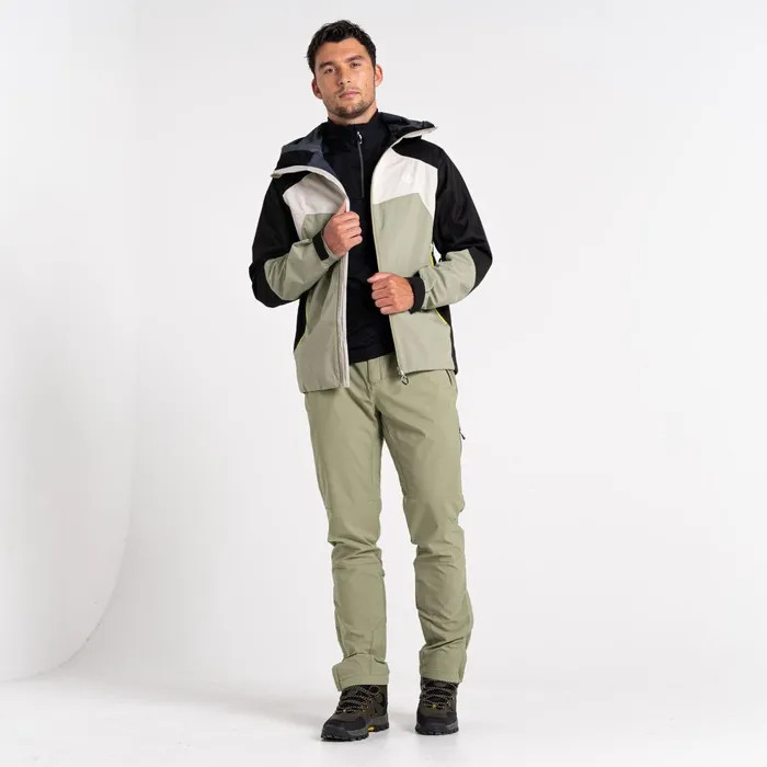 Dare 2b Waterproof Jackets Cornice Waterproof Jacket Oil Green Black 8211 Men