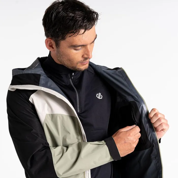 Dare 2b Waterproof Jackets Cornice Waterproof Jacket Oil Green Black 8211 Men